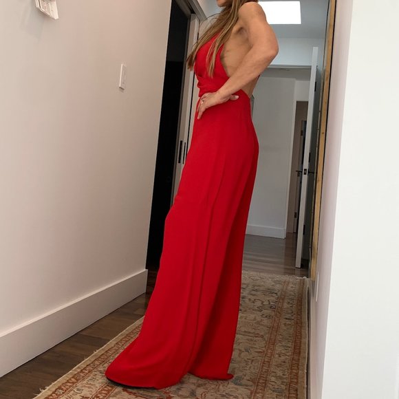 Reformation red jumpsuit - Picture 7 of 7